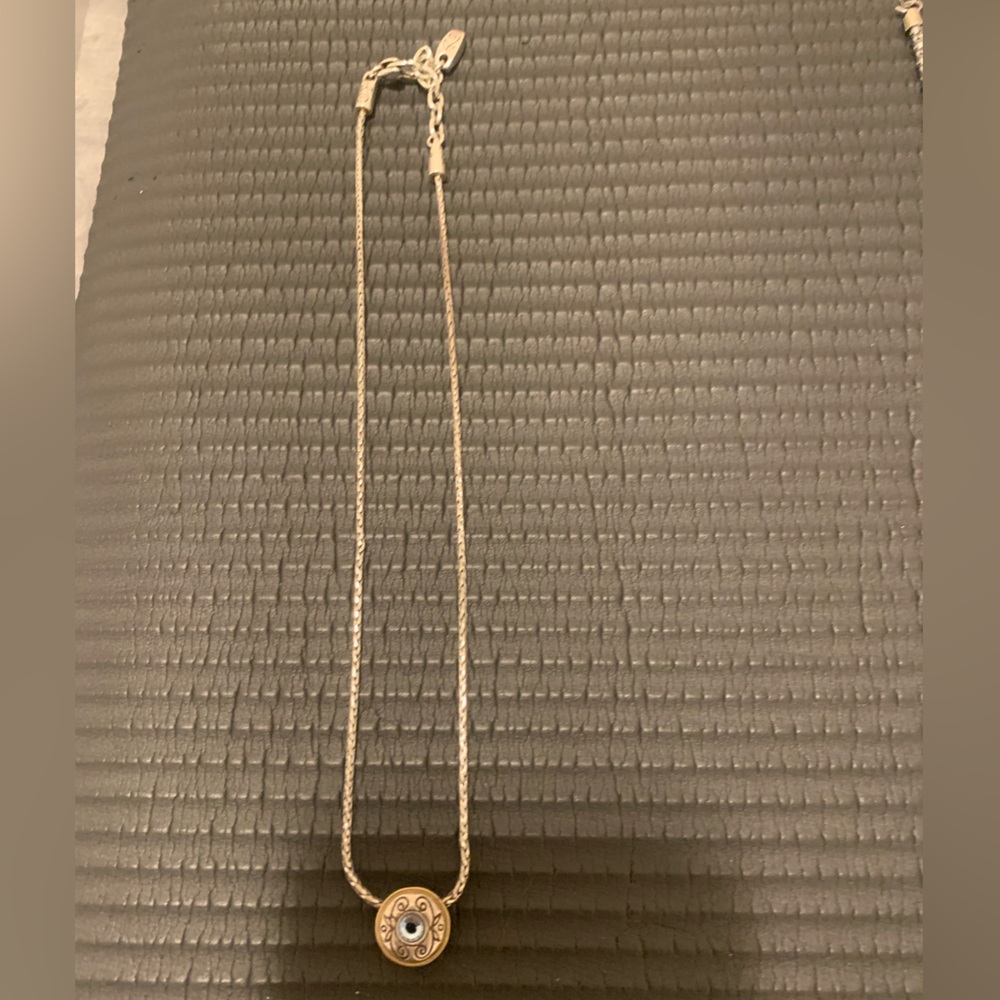 Brighton Gold and Silver Medallion Necklace